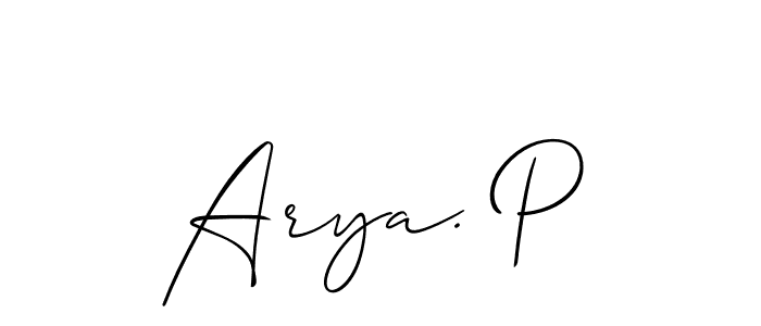 Here are the top 10 professional signature styles for the name Arya. P. These are the best autograph styles you can use for your name. Arya. P signature style 2 images and pictures png