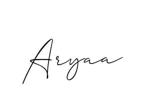 You should practise on your own different ways (Allison_Script) to write your name (Aryaa) in signature. don't let someone else do it for you. Aryaa signature style 2 images and pictures png