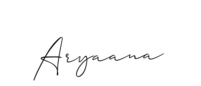 You can use this online signature creator to create a handwritten signature for the name Aryaana. This is the best online autograph maker. Aryaana signature style 2 images and pictures png