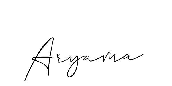 Best and Professional Signature Style for Aryama. Allison_Script Best Signature Style Collection. Aryama signature style 2 images and pictures png