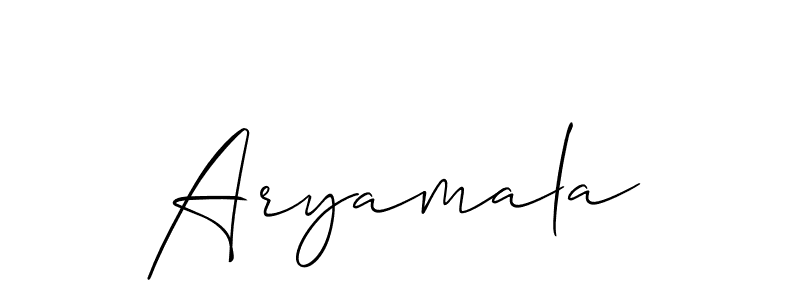 Here are the top 10 professional signature styles for the name Aryamala. These are the best autograph styles you can use for your name. Aryamala signature style 2 images and pictures png