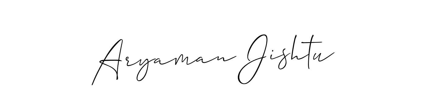 Best and Professional Signature Style for Aryaman Jishtu. Allison_Script Best Signature Style Collection. Aryaman Jishtu signature style 2 images and pictures png