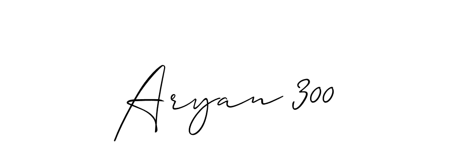 Make a beautiful signature design for name Aryan 300. With this signature (Allison_Script) style, you can create a handwritten signature for free. Aryan 300 signature style 2 images and pictures png