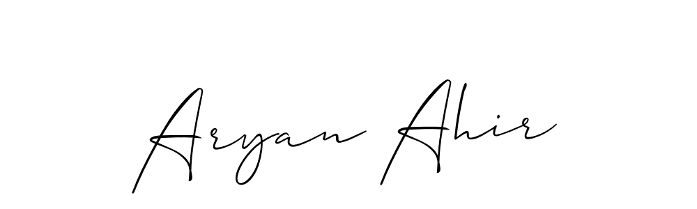 This is the best signature style for the Aryan Ahir name. Also you like these signature font (Allison_Script). Mix name signature. Aryan Ahir signature style 2 images and pictures png