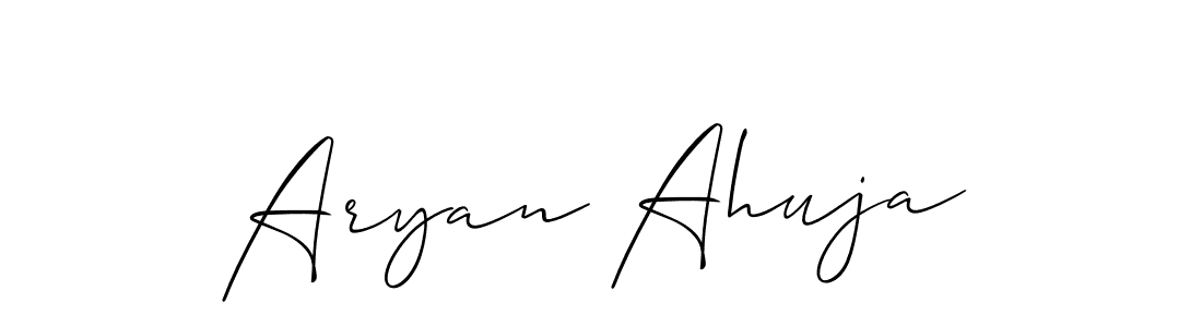 Best and Professional Signature Style for Aryan Ahuja. Allison_Script Best Signature Style Collection. Aryan Ahuja signature style 2 images and pictures png