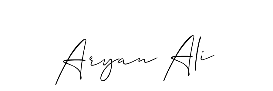 Make a short Aryan Ali signature style. Manage your documents anywhere anytime using Allison_Script. Create and add eSignatures, submit forms, share and send files easily. Aryan Ali signature style 2 images and pictures png