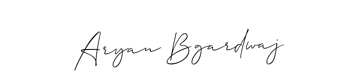 You should practise on your own different ways (Allison_Script) to write your name (Aryan Bgardwaj) in signature. don't let someone else do it for you. Aryan Bgardwaj signature style 2 images and pictures png