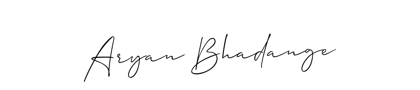 How to make Aryan Bhadange signature? Allison_Script is a professional autograph style. Create handwritten signature for Aryan Bhadange name. Aryan Bhadange signature style 2 images and pictures png