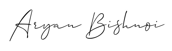 Master the art of signing with Aryan Bishnoi written in fluent Allison_Script script. A great template to practice and refine your handwriting. Aryan Bishnoi signature style 2 images and pictures png