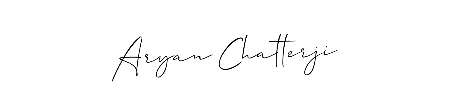 This is the best signature style for the Aryan Chatterji name. Also you like these signature font (Allison_Script). Mix name signature. Aryan Chatterji signature style 2 images and pictures png