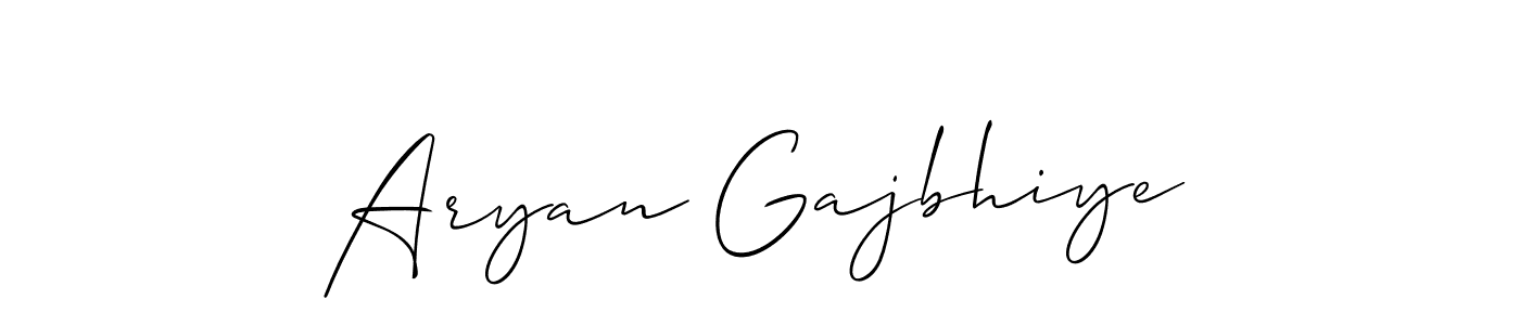 Make a beautiful signature design for name Aryan Gajbhiye. With this signature (Allison_Script) style, you can create a handwritten signature for free. Aryan Gajbhiye signature style 2 images and pictures png