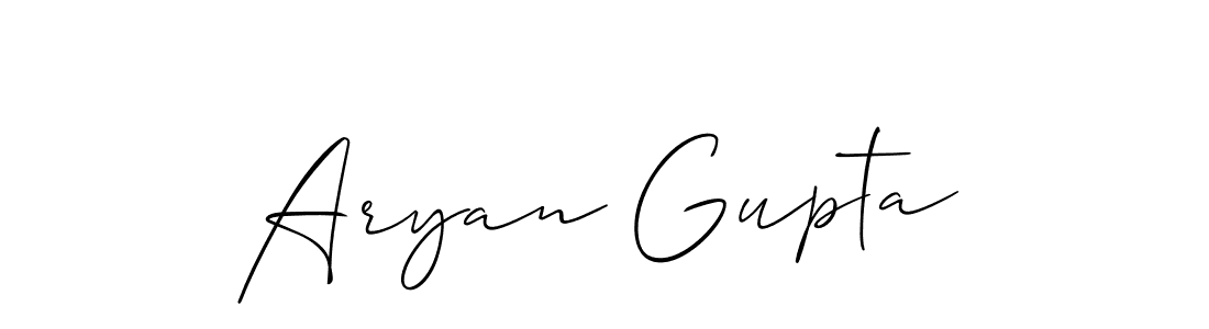 How to make Aryan Gupta signature? Allison_Script is a professional autograph style. Create handwritten signature for Aryan Gupta name. Aryan Gupta signature style 2 images and pictures png