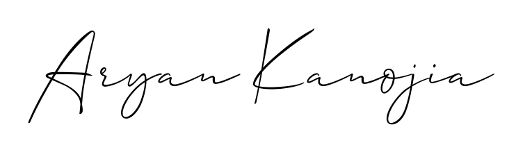 Also You can easily find your signature by using the search form. We will create Aryan Kanojia name handwritten signature images for you free of cost using Allison_Script sign style. Aryan Kanojia signature style 2 images and pictures png