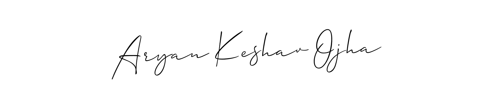 It looks lik you need a new signature style for name Aryan Keshav Ojha. Design unique handwritten (Allison_Script) signature with our free signature maker in just a few clicks. Aryan Keshav Ojha signature style 2 images and pictures png