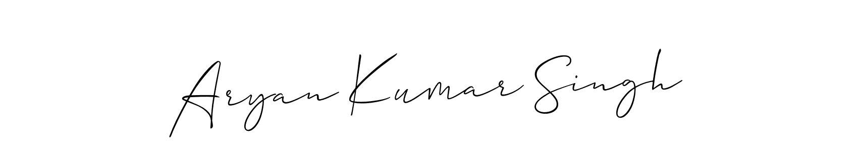 It looks lik you need a new signature style for name Aryan Kumar Singh. Design unique handwritten (Allison_Script) signature with our free signature maker in just a few clicks. Aryan Kumar Singh signature style 2 images and pictures png