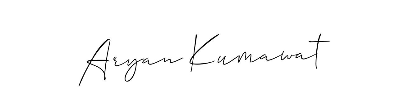 Similarly Allison_Script is the best handwritten signature design. Signature creator online .You can use it as an online autograph creator for name Aryan Kumawat. Aryan Kumawat signature style 2 images and pictures png