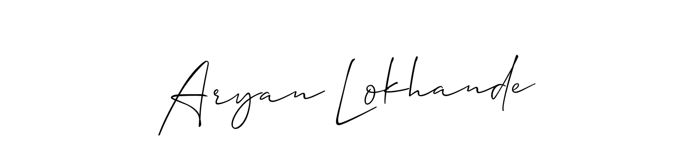 Here are the top 10 professional signature styles for the name Aryan Lokhande. These are the best autograph styles you can use for your name. Aryan Lokhande signature style 2 images and pictures png