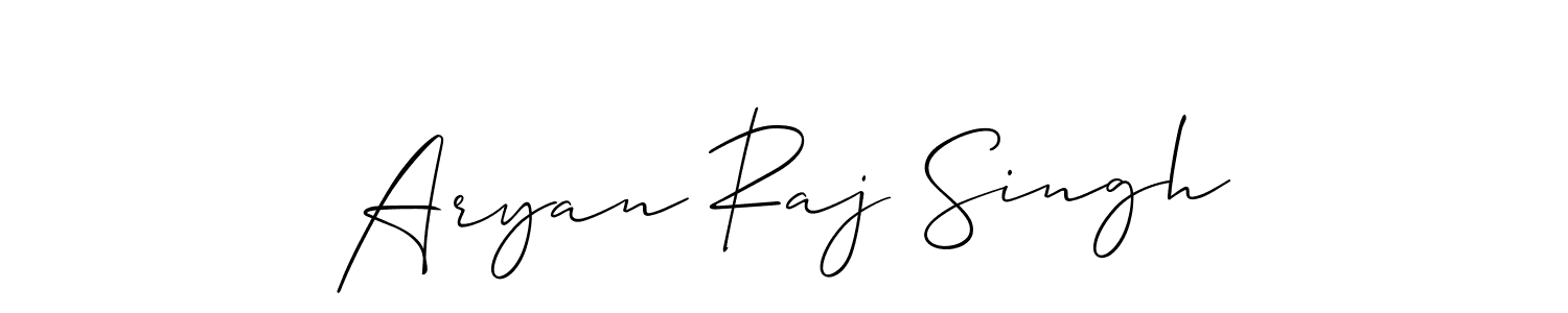 Also we have Aryan Raj Singh name is the best signature style. Create professional handwritten signature collection using Allison_Script autograph style. Aryan Raj Singh signature style 2 images and pictures png