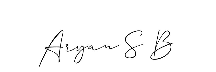 Check out images of Autograph of Aryan S B name. Actor Aryan S B Signature Style. Allison_Script is a professional sign style online. Aryan S B signature style 2 images and pictures png