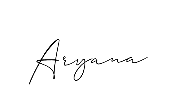 Make a beautiful signature design for name Aryana. Use this online signature maker to create a handwritten signature for free. Aryana signature style 2 images and pictures png