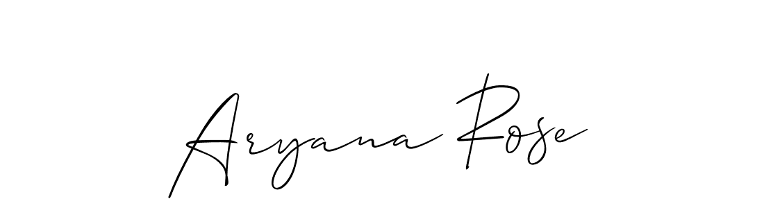 Best and Professional Signature Style for Aryana Rose. Allison_Script Best Signature Style Collection. Aryana Rose signature style 2 images and pictures png