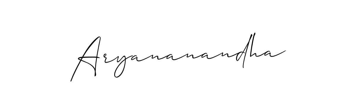 You can use this online signature creator to create a handwritten signature for the name Aryananandha. This is the best online autograph maker. Aryananandha signature style 2 images and pictures png