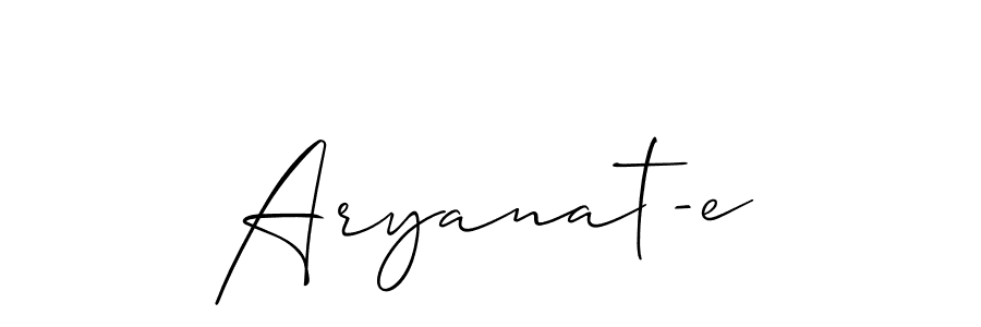 Best and Professional Signature Style for Aryanat-e. Allison_Script Best Signature Style Collection. Aryanat-e signature style 2 images and pictures png