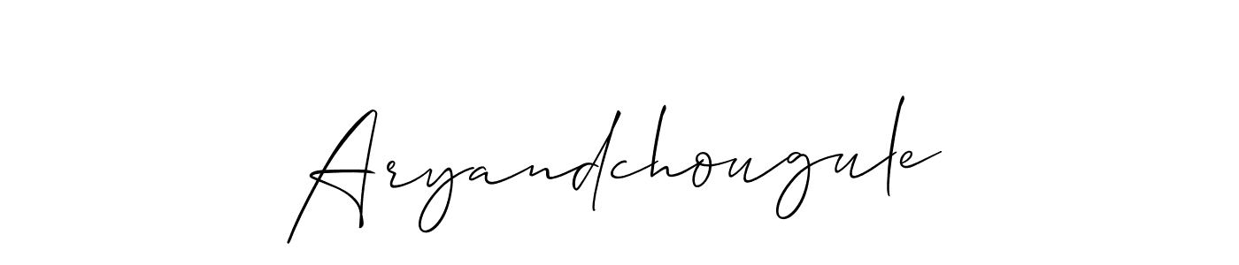 Aryandchougule stylish signature style. Best Handwritten Sign (Allison_Script) for my name. Handwritten Signature Collection Ideas for my name Aryandchougule. Aryandchougule signature style 2 images and pictures png