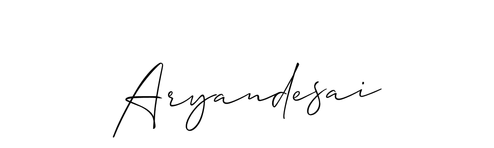 Best and Professional Signature Style for Aryandesai. Allison_Script Best Signature Style Collection. Aryandesai signature style 2 images and pictures png