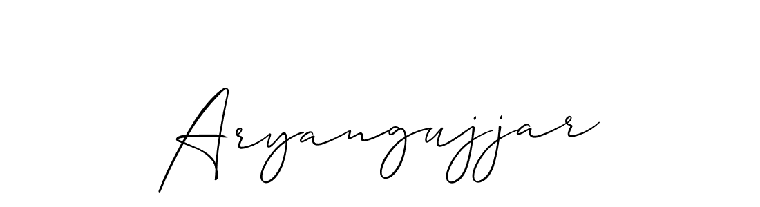 Similarly Allison_Script is the best handwritten signature design. Signature creator online .You can use it as an online autograph creator for name Aryangujjar. Aryangujjar signature style 2 images and pictures png