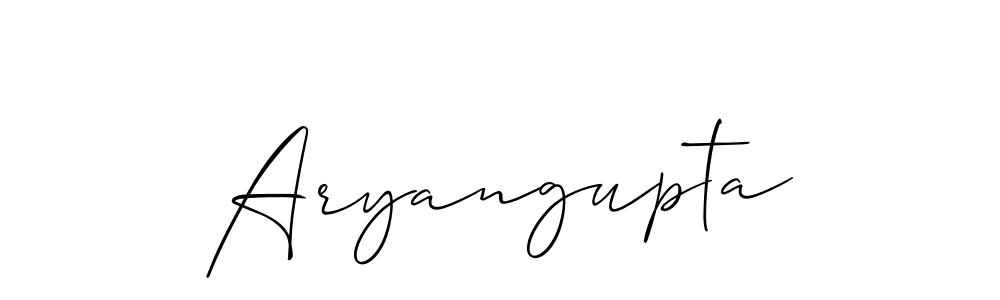 How to make Aryangupta signature? Allison_Script is a professional autograph style. Create handwritten signature for Aryangupta name. Aryangupta signature style 2 images and pictures png