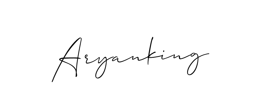 Create a beautiful signature design for name Aryanking. With this signature (Allison_Script) fonts, you can make a handwritten signature for free. Aryanking signature style 2 images and pictures png