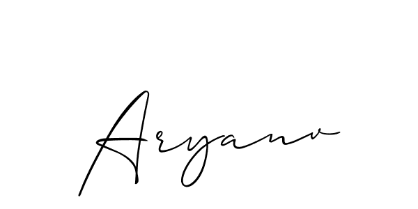 Also You can easily find your signature by using the search form. We will create Aryanv name handwritten signature images for you free of cost using Allison_Script sign style. Aryanv signature style 2 images and pictures png