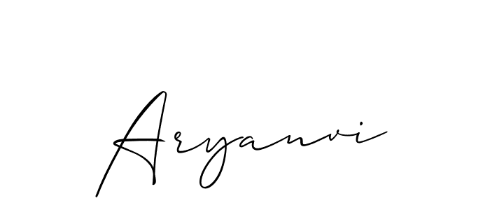 How to make Aryanvi signature? Allison_Script is a professional autograph style. Create handwritten signature for Aryanvi name. Aryanvi signature style 2 images and pictures png