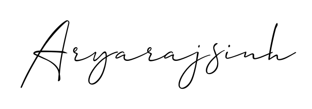 An effortless, minimalist signature concept for Aryarajsinh using Allison_Script design. Clean lines that look great on any document. Aryarajsinh signature style 2 images and pictures png