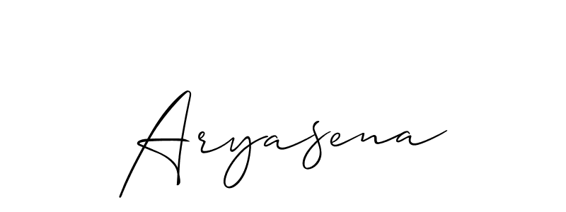 Aryasena stylish signature style. Best Handwritten Sign (Allison_Script) for my name. Handwritten Signature Collection Ideas for my name Aryasena. Aryasena signature style 2 images and pictures png
