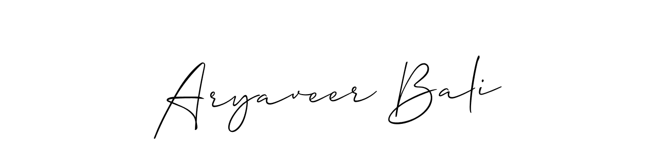This is the best signature style for the Aryaveer Bali name. Also you like these signature font (Allison_Script). Mix name signature. Aryaveer Bali signature style 2 images and pictures png