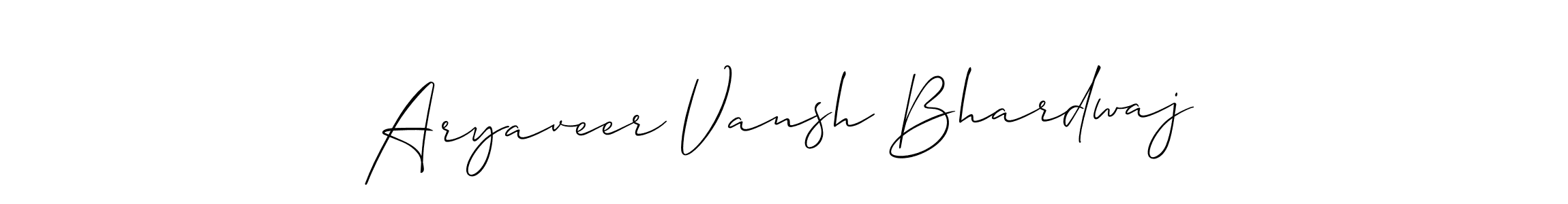 Design your own signature with our free online signature maker. With this signature software, you can create a handwritten (Allison_Script) signature for name Aryaveer Vansh Bhardwaj. Aryaveer Vansh Bhardwaj signature style 2 images and pictures png
