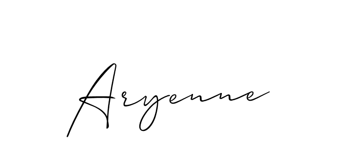 How to make Aryenne signature? Allison_Script is a professional autograph style. Create handwritten signature for Aryenne name. Aryenne signature style 2 images and pictures png