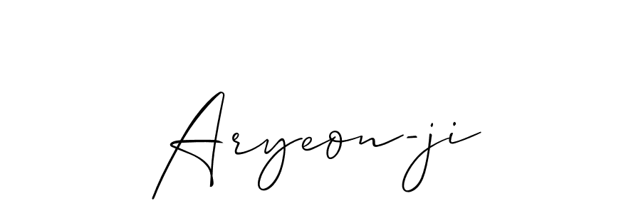 You can use this online signature creator to create a handwritten signature for the name Aryeon-ji. This is the best online autograph maker. Aryeon-ji signature style 2 images and pictures png