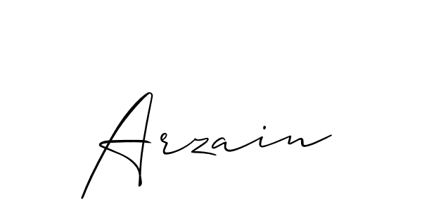 Best and Professional Signature Style for Arzain. Allison_Script Best Signature Style Collection. Arzain signature style 2 images and pictures png