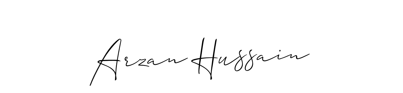 It looks lik you need a new signature style for name Arzan Hussain. Design unique handwritten (Allison_Script) signature with our free signature maker in just a few clicks. Arzan Hussain signature style 2 images and pictures png