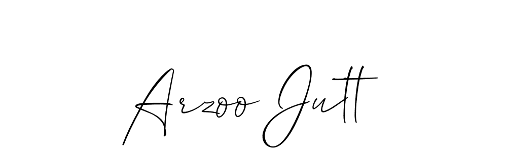 Use a signature maker to create a handwritten signature online. With this signature software, you can design (Allison_Script) your own signature for name Arzoo Jutt. Arzoo Jutt signature style 2 images and pictures png