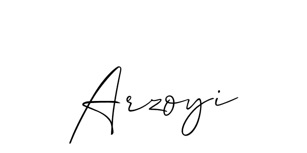 You should practise on your own different ways (Allison_Script) to write your name (Arzoyi) in signature. don't let someone else do it for you. Arzoyi signature style 2 images and pictures png