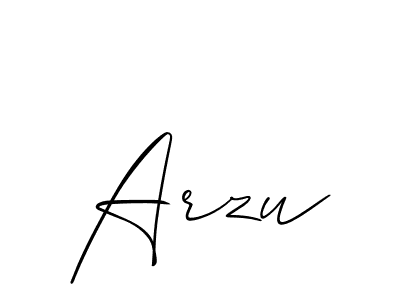 if you are searching for the best signature style for your name Arzu. so please give up your signature search. here we have designed multiple signature styles  using Allison_Script. Arzu signature style 2 images and pictures png