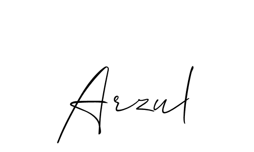 You should practise on your own different ways (Allison_Script) to write your name (Arzul) in signature. don't let someone else do it for you. Arzul signature style 2 images and pictures png