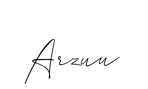 if you are searching for the best signature style for your name Arzuu. so please give up your signature search. here we have designed multiple signature styles  using Allison_Script. Arzuu signature style 2 images and pictures png