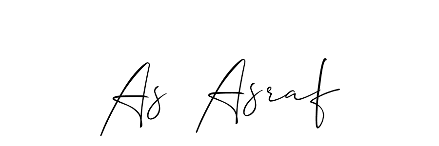 Best and Professional Signature Style for As  Asraf. Allison_Script Best Signature Style Collection. As  Asraf signature style 2 images and pictures png