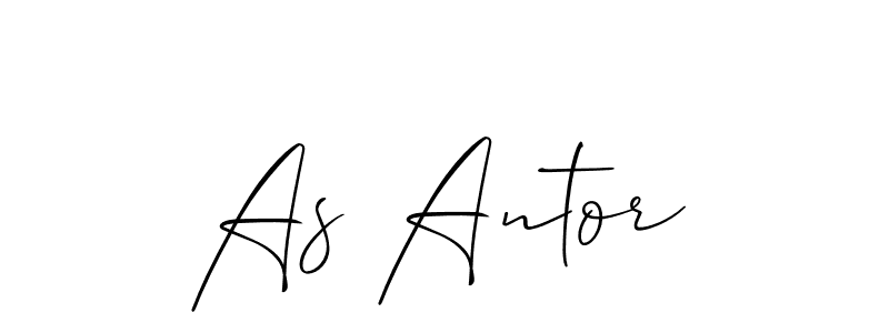 Design your own signature with our free online signature maker. With this signature software, you can create a handwritten (Allison_Script) signature for name As Antor. As Antor signature style 2 images and pictures png