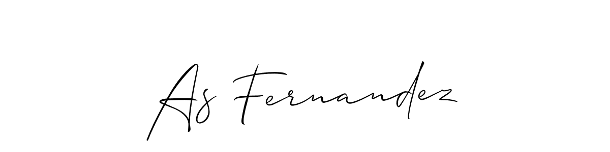 How to Draw As Fernandez signature style? Allison_Script is a latest design signature styles for name As Fernandez. As Fernandez signature style 2 images and pictures png